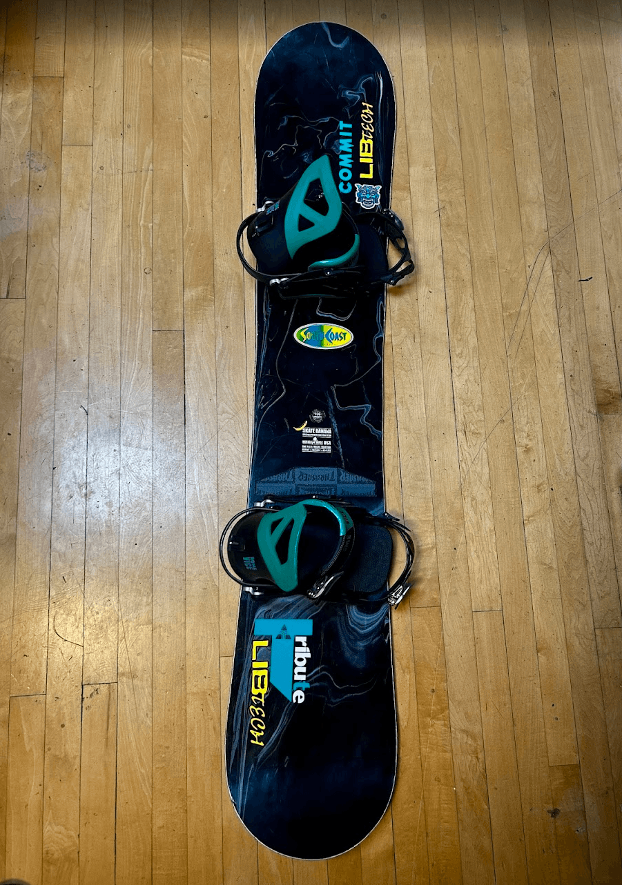 156 Lib Tech Snowboard Package with Med Rome Vice Bindings