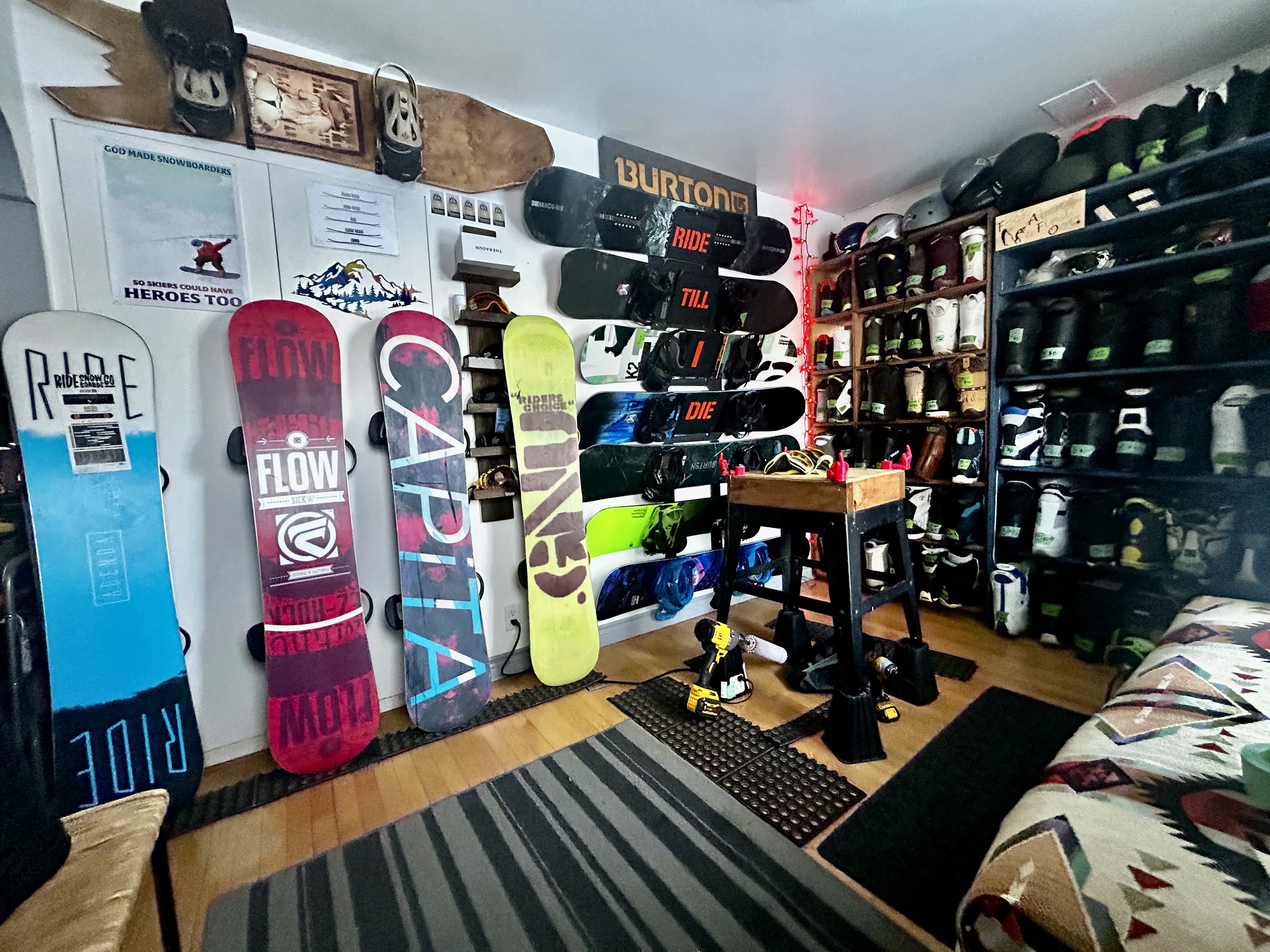 Professionally tuned used snowboard available at BigM Snowboards on Edmonton Trail in Calgary